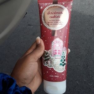 Bath and body works Christmas cookies body cream